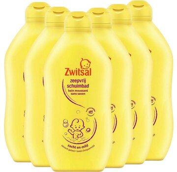 Zwitsal Baby Schuimbad / Badschuim Zeepvrij - 6x 400ml  - Voordeelverpakking