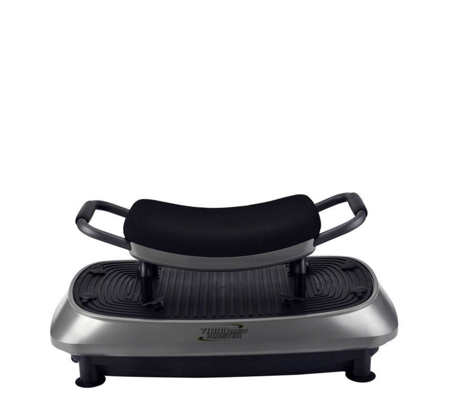 Vibro Body Booster 3-in-1 trilplaat - met zitje - full body trainer - trainingsstoel
