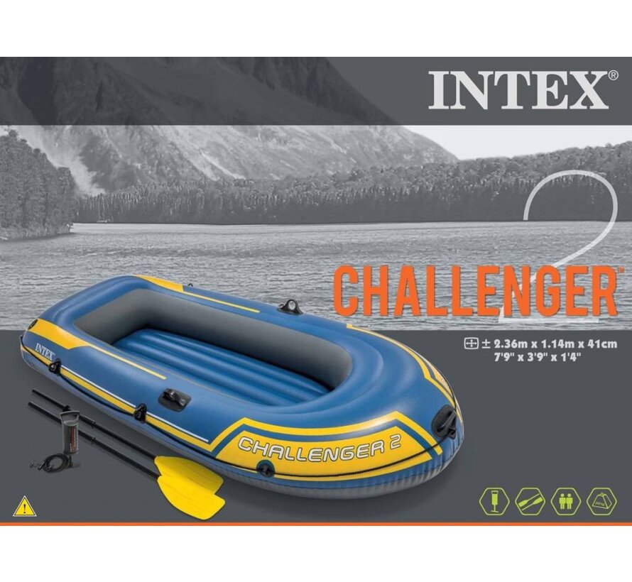 2-Persoons opblaasbare raft boot set - Challenger 2