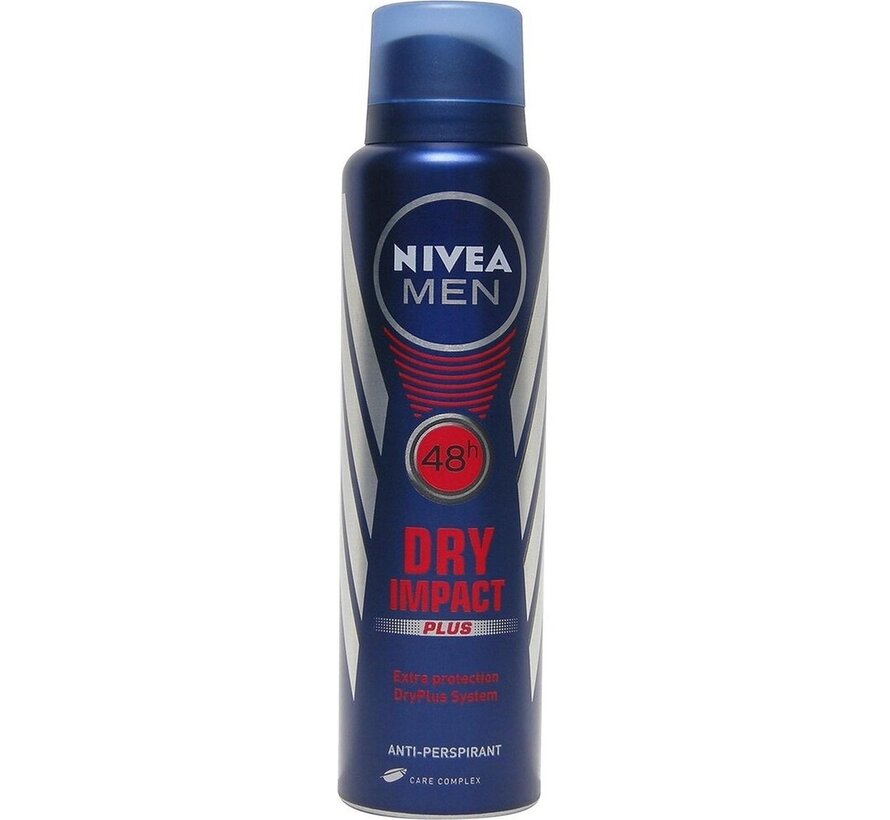 Men Dry Impact - Deodorant Spray - 12x 150ml - Voordeelverpakking