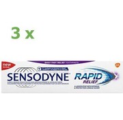 Sensodyne Rapid Relief - Tandpasta - 3x 75ml