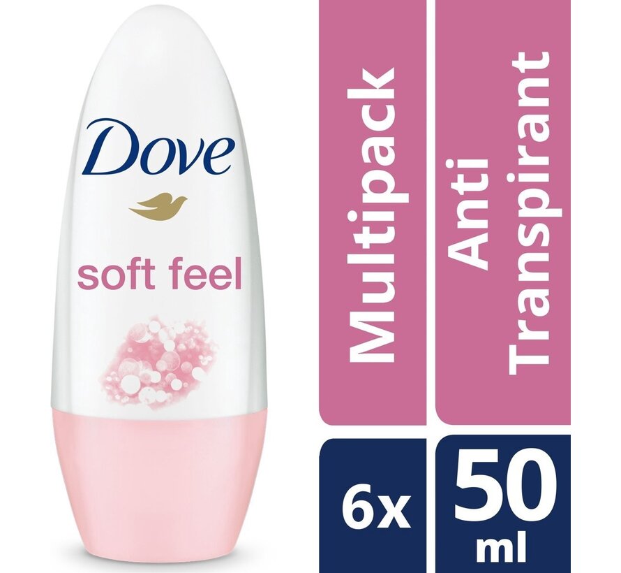 Soft Feel Anti-Transpirant - Deodorant Roller - 6x 50ml