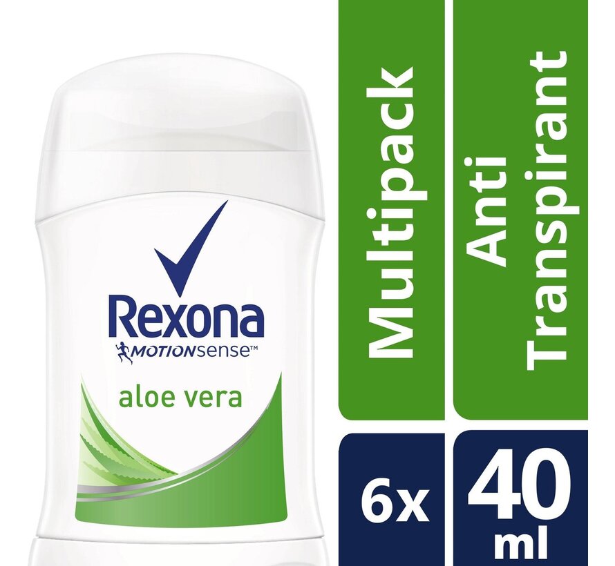 Motion Sense - Aloe Vera - Deodorant Stick - Anti Transpirant - 6x 40ml