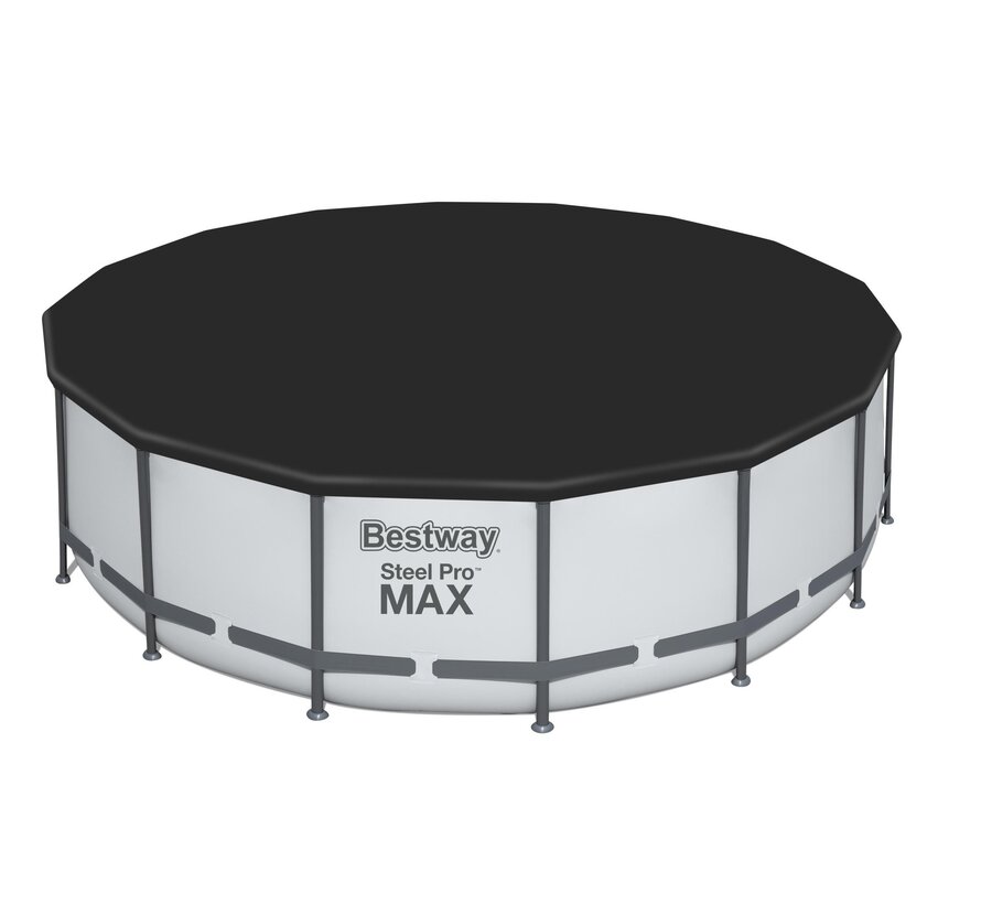 Steel Pro Max - metalen frame zwembad - Complete set - rond - 488x122cm