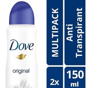 Dove Original Anti-transpirant - Deodorant Spray - 2x 150ml