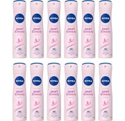 Nivea Pearl & Beauty - Deodorant Spray - 12x 150ml Voordeelverpakking