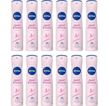 Nivea Pearl & Beauty - Deodorant Spray - 12x 150ml Voordeelverpakking