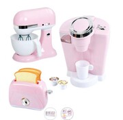 Playgo Koffiemachine - Broodrooster - Mixer - Roze set