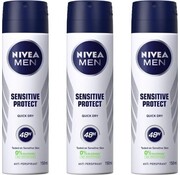 Nivea Men Sensitive Protect - Deodorant Spray - 3x 150ml