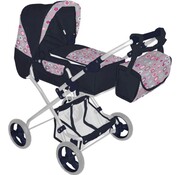 HM KOETS COMBI  2 MET ZAK CIRKELS/STERREN + NAVY BLUE