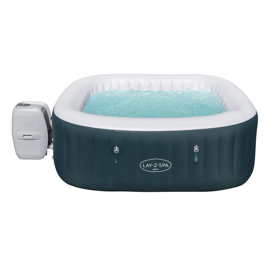 Lay-Z-Spa Ibiza - Max 6 pers - 140 Airjets - 180x180cm - Jacuzzi - Bubbelbad- Whirlpool