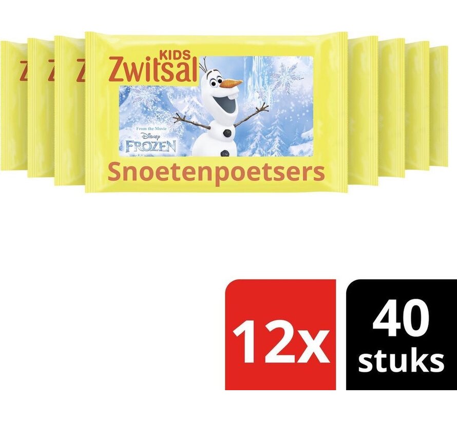 Disney Frozen Olaf - Snoetenpoetsers - 480 doekjes (12x40 stuks)