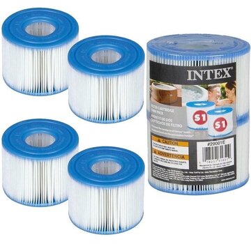 Intex 4 stuks Spa Filter voor de PureSpa Type S1 - Filterpatroon / Filtercartridge