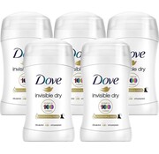 Dove Invisible Dry Deodorant Stick - Anti Transpirant - 5x 40ml