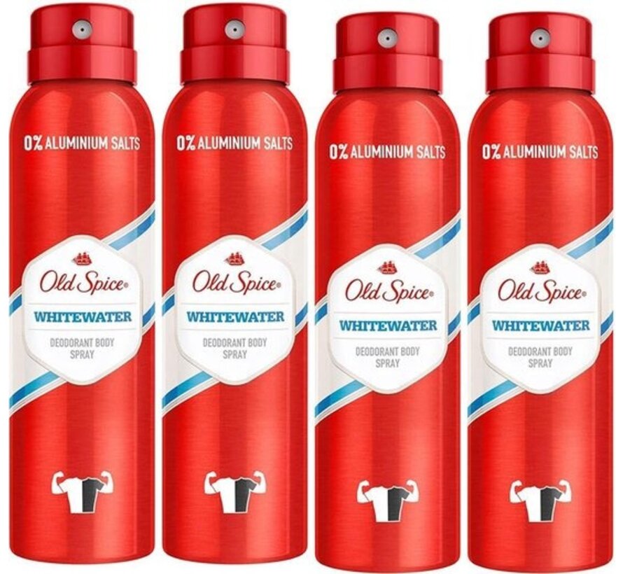 Whitewater - Deodorant Spray - 4x 150ml