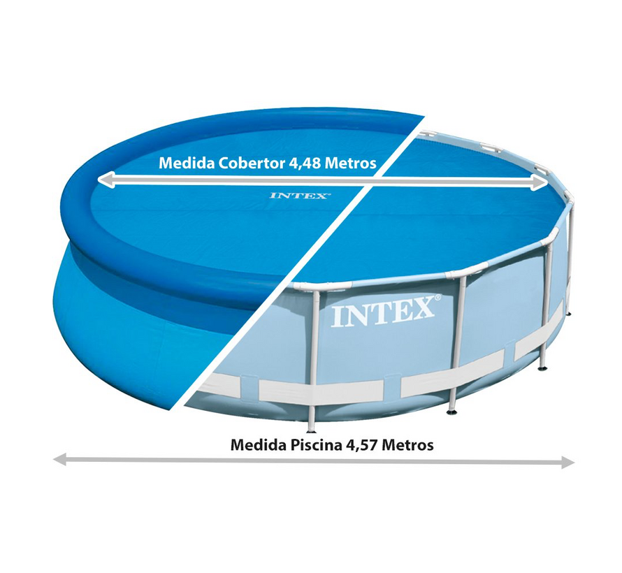 Solar zwembad afdekzeil / cover isolerend - rond - Ø 457cm (Ø 448cm) c