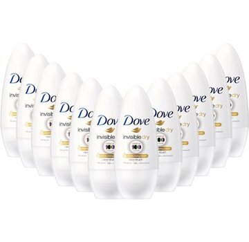 Dove Invisible Dry Anti-Transpirant - Deodorant Roller - 12x 50ml