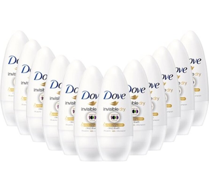 Invisible Dry Anti-Transpirant - Deodorant Roller - 12x 50ml