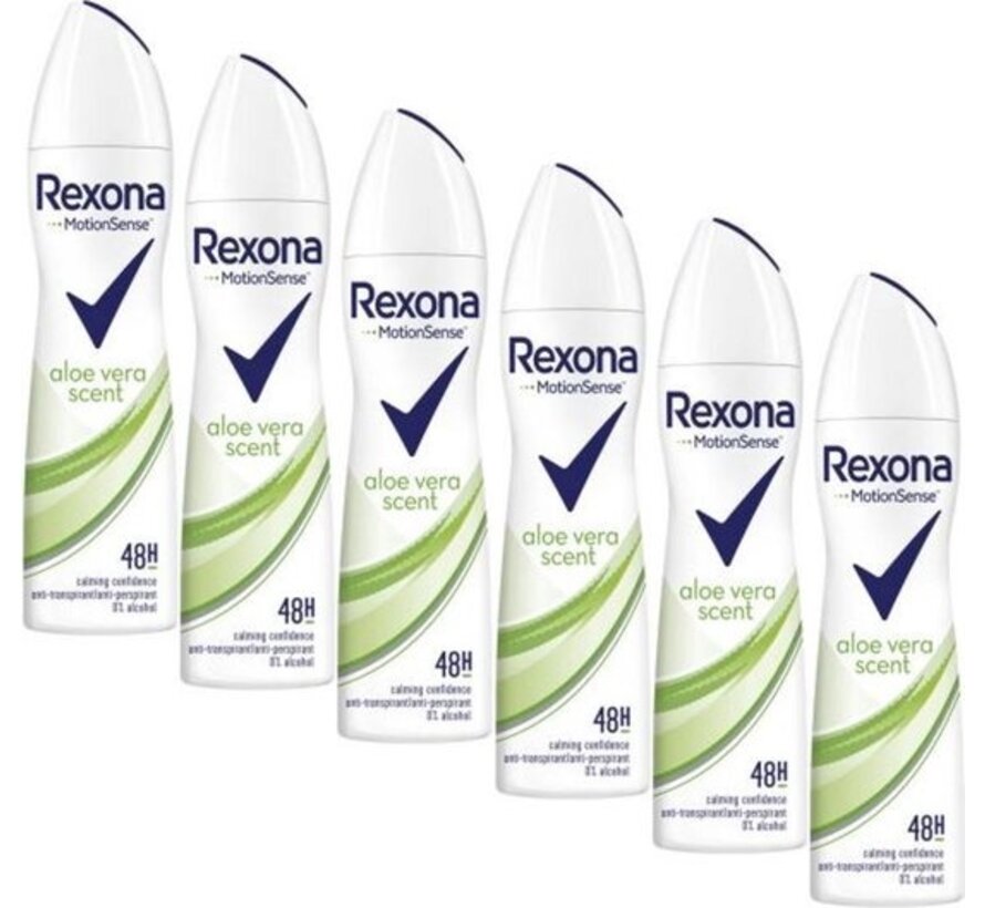 Motion Sense - Aloe Vera - Deodorant Spray - 6x 150ml - Voordeelverpakking