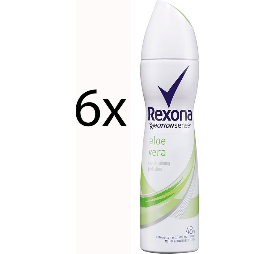 Motion Sense - Aloe Vera - Deodorant Spray - 6x 150ml - Voordeelverpakking