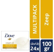 Dove Cream & Oil bar handzeep - 24x 100gr - Voordeelverpakking