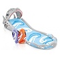 Surf 'N Slide - Shark - opblaasbare waterglijbaan - met 2 surf riders - met 2 surf riders - 460cm lang x 168cm breed x 157cm hoog