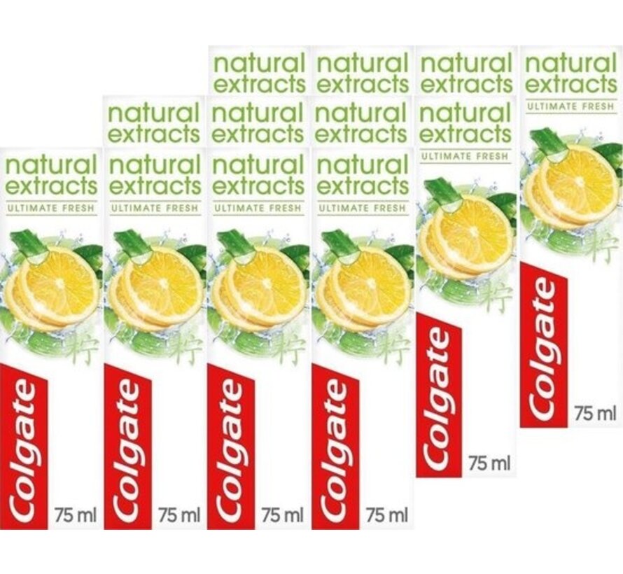 Tandpasta - Natural Extracts - Ultieme Frisheid Lemon - 12x 75ml