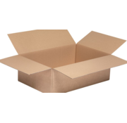 HM 25 stuks - Amerikaanse Vouwdoos enkel golf 350x250x100mm (35x25x10cm)