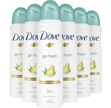 Dove Go Fresh - Peer & Aloe Vera - Deodorant Spray - 6x 150ml