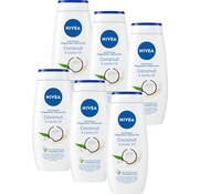 Nivea Coconut & Jojoba olie - Douchecreme / Douchegel - 6x 250ml