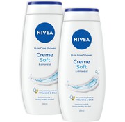 Nivea Creme Soft met Amandelolie - Douchecreme / Douchegel - 2x 250ml