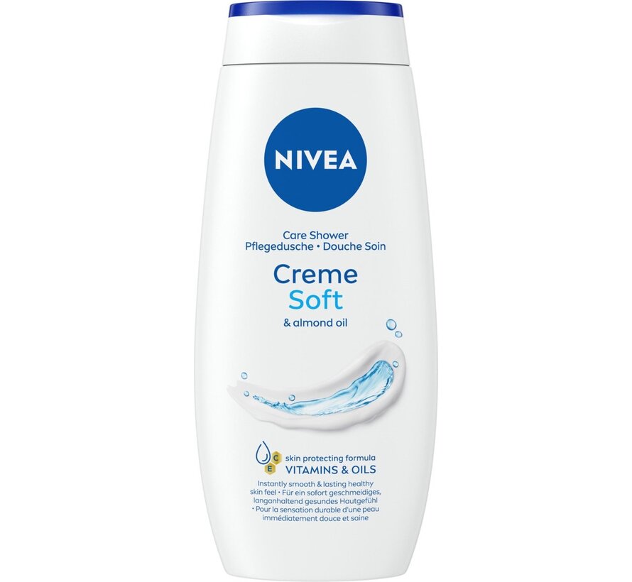Creme Soft met Amandelolie - Douchecreme / Douchegel - 2x 250ml