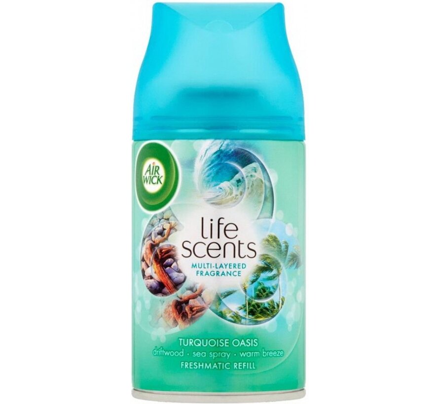 Freshmatic Navulling - Life Scents Turquoise Oase - 3x 250ml