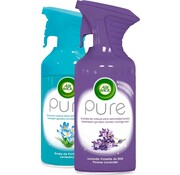 Air Wick Pure Luchtverfrisser Spray 250ml - 1x Lentedauw & 1x Paarse Lavender