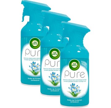 Air Wick Pure Luchtverfrisser Spray - Lentedauw - 3x 250ml