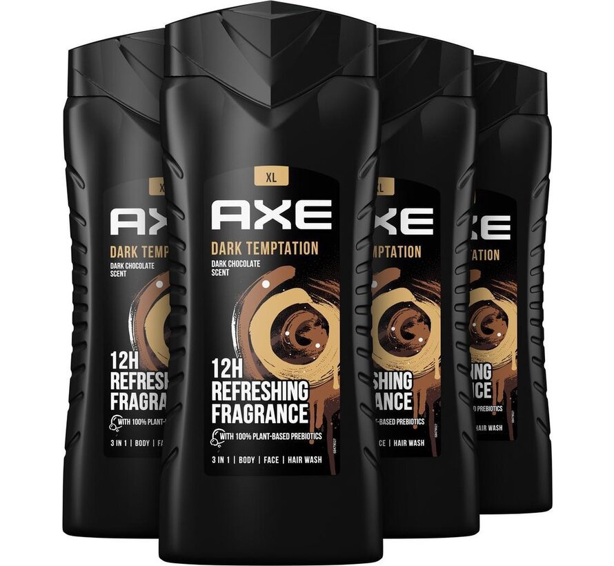 Douchegel Dark Temptation Bodywash XL - 4x 400ml