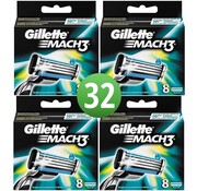 Gillette Mach 3 - Scheermesjes - 32 stuks (4x 8 stuks)