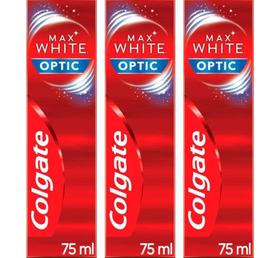 Max White One Optic Whitening - Tandpasta - 3x 75ml