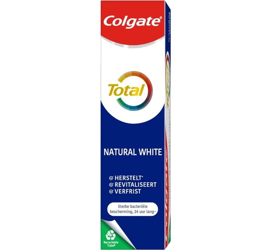 Total Natural White Whitening - Tandpasta - 2x 75ml