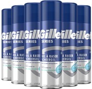 Gillette Series Scheergel Revitaliserend - Groene Thee - Gevoelige huid - 6x 200ml