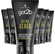 Schwarzkopf Got2b - Ultra Glued Indestructible Gel - Styling Haargel - 6x 150ml