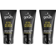 Schwarzkopf Got2b - Ultra Glued Indestructible Gel - Styling Haargel - 3x 150ml