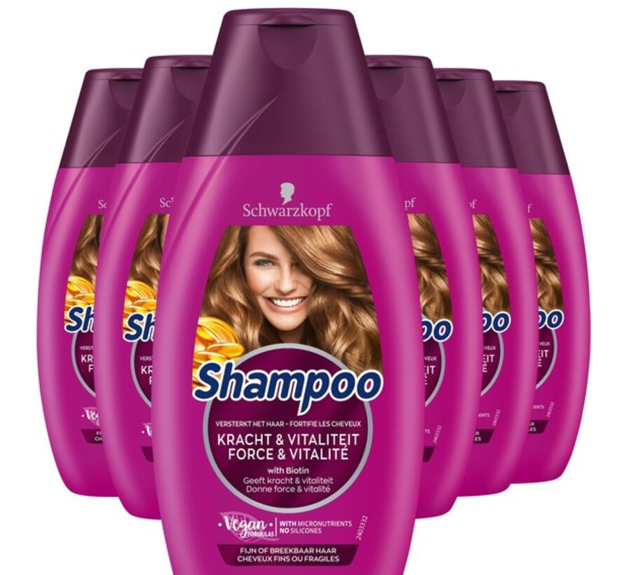 Kracht & Vitaliteit - Shampoo - 6x 250ml