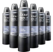 Dove Men+Care Cool Fresh - Deodorant Spray - 6x 250ml Voordeelverpakking
