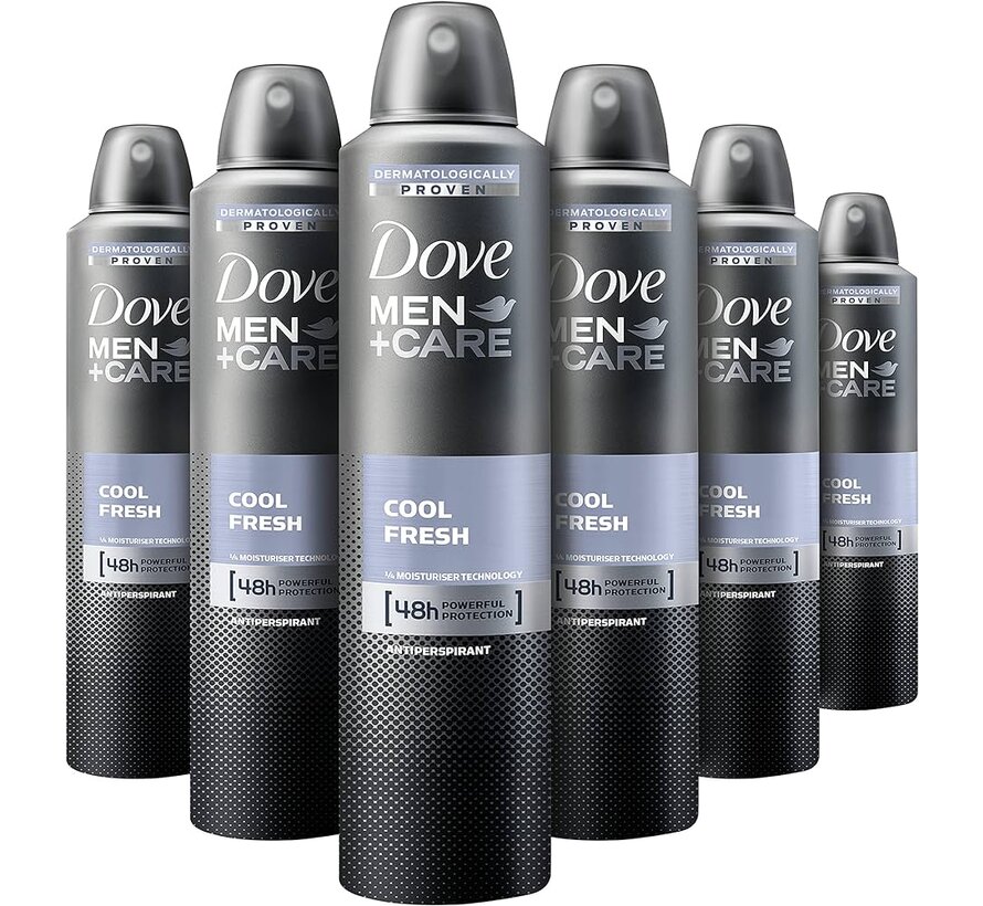 Men+Care Cool Fresh - Deodorant Spray - 6x 250ml Voordeelverpakking