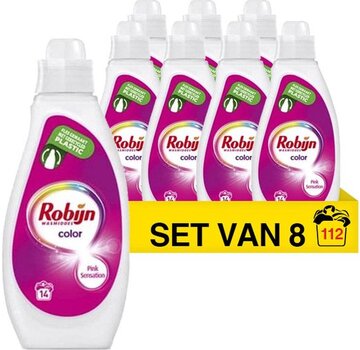 Robijn Color Pink Sensation - Vloeibaar Wasmiddel (700ml) - 8x 14 wasbeurten