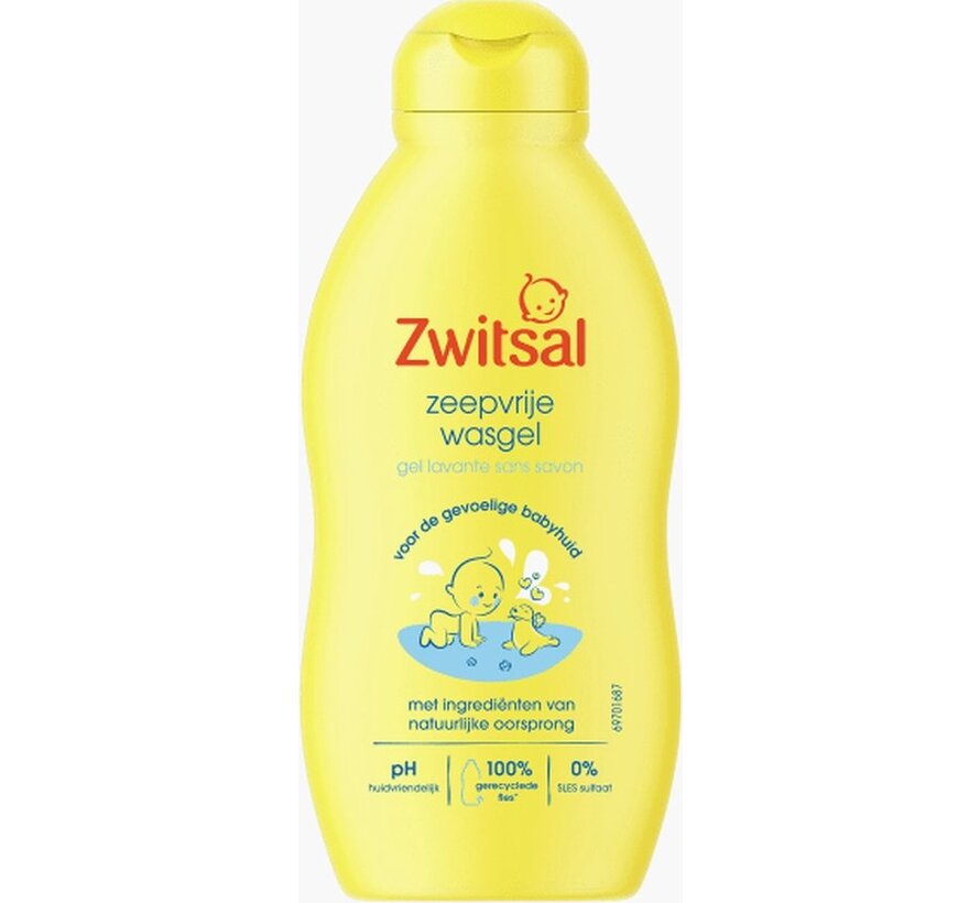 Baby Zeepvrije Wasgel - Extra mild & zacht - 6x 200ml - Voordeelverpakking