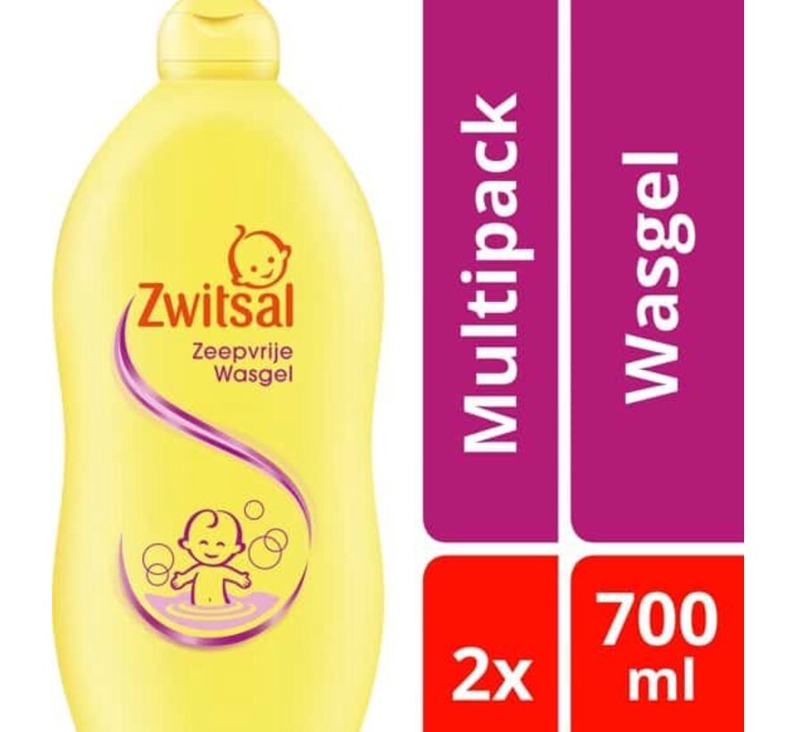 Baby Zeepvrije Wasgel - Extra mild & zacht - Met Pompje - 2x 700ml