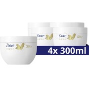 Dove Silky Body Cream / Bodycrème - 4x 300ml