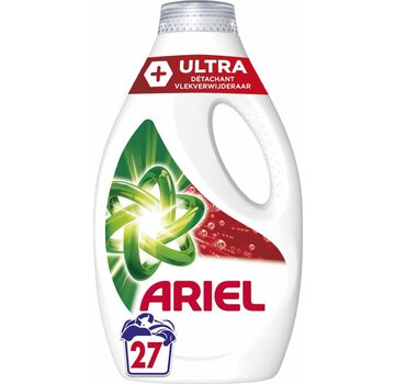 Ariel Vloeibaar Wasmiddel (1215 ml) +Ultra Vlekverwijderaar - 27 wasbeurten